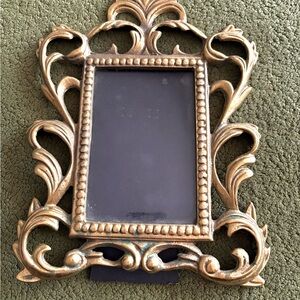 Vintage Solid Brass Picture Frames Heavily Ornate Victorian Design